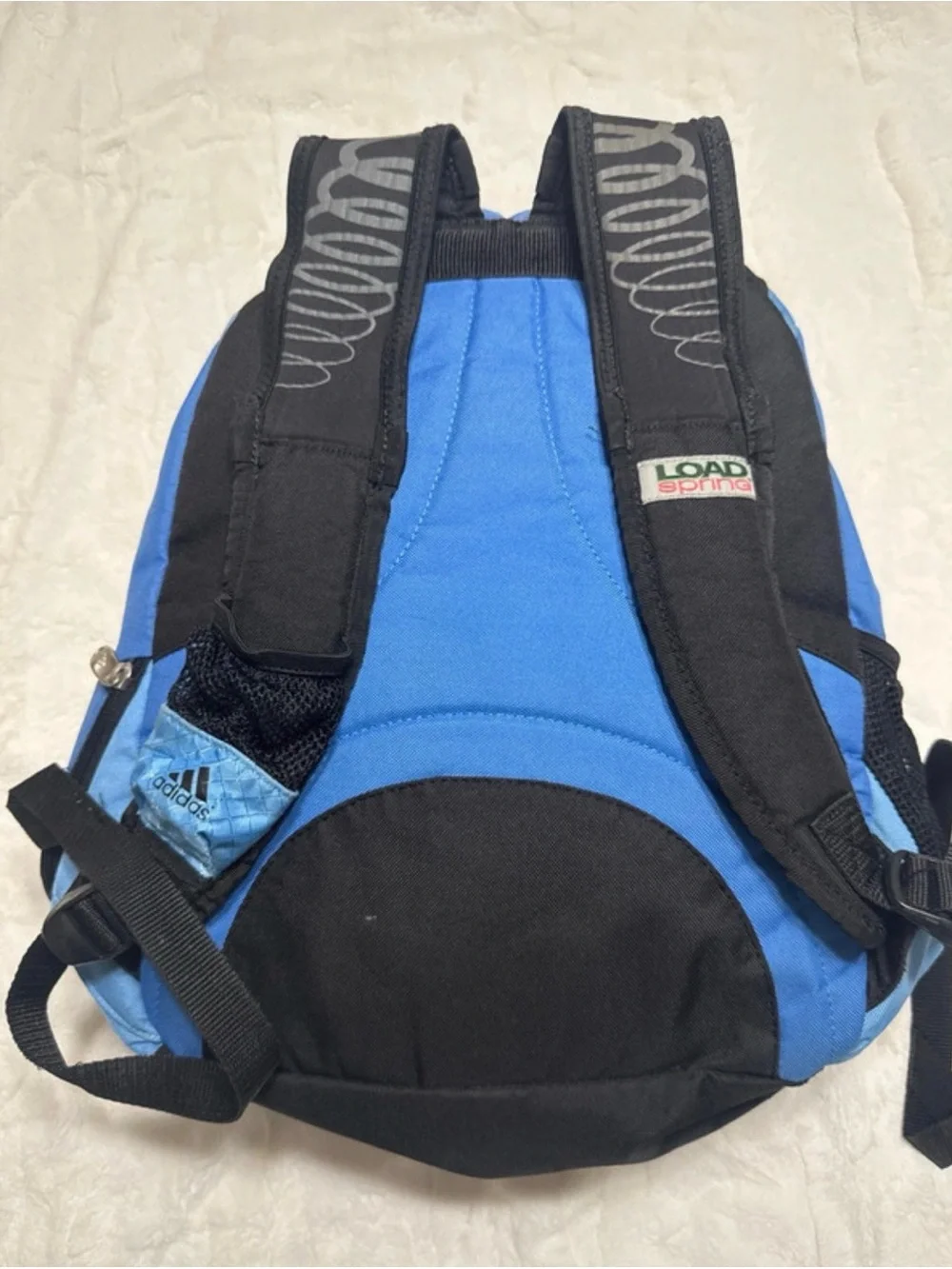 Adidas multi-compartment school sports travel backpack in blue and black